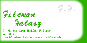 filemon halasz business card